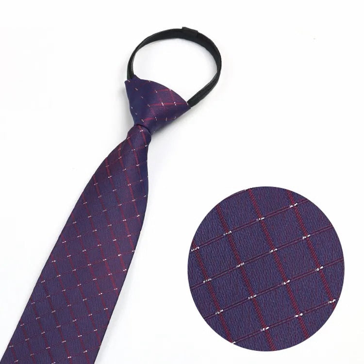 Men zip neckties 3 set of 3 colors