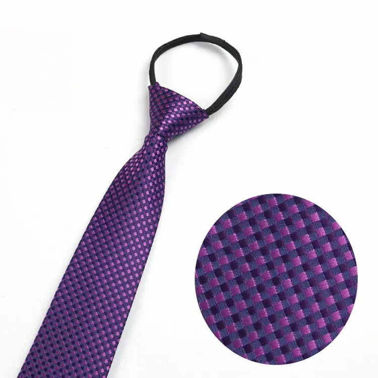 Men zip neckties 3 set of 3 colors