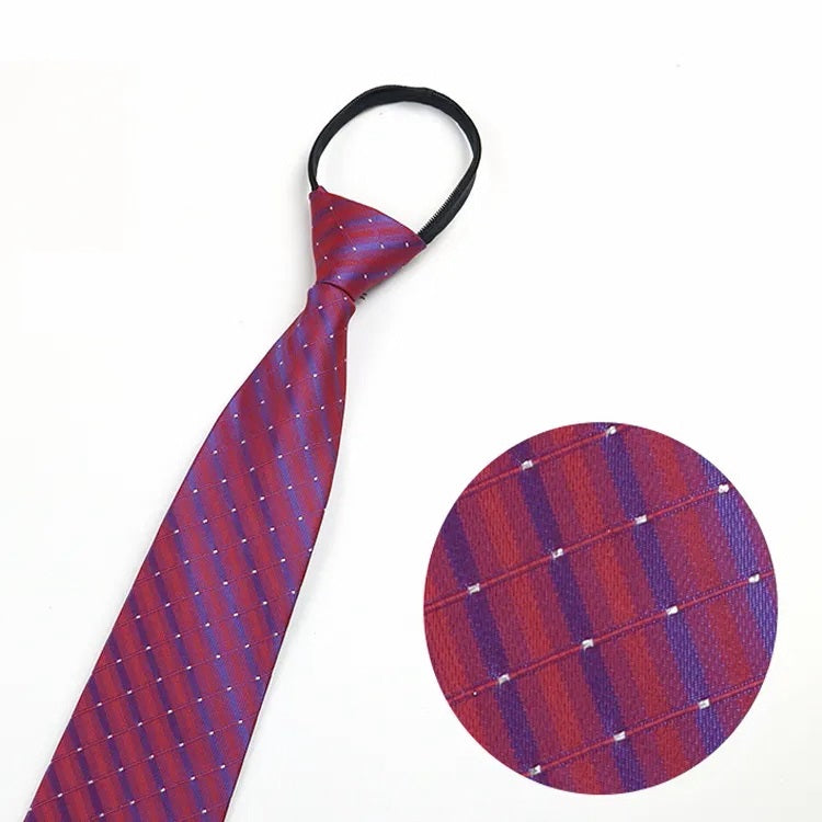 Men zip neckties 3 set of 3 colors