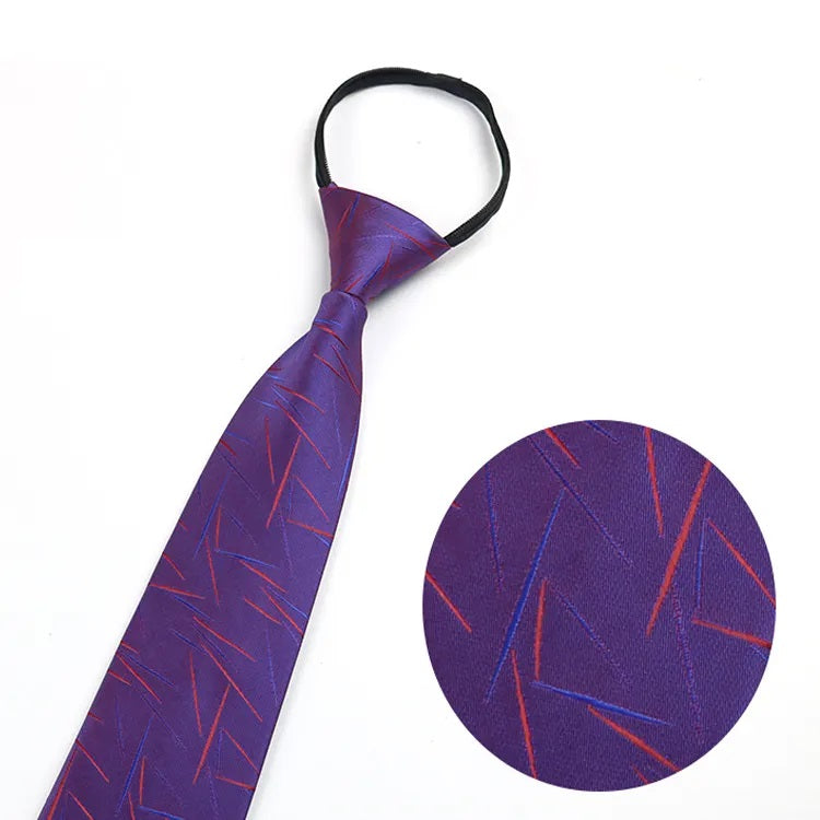 Men zip neckties 3 set of 3 colors